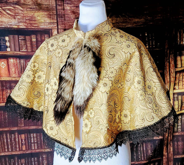 Cape Witch Vampire Gothic Hooded Women M movie theatre masquerade ready to ship Handmade Cloak carnival Costume