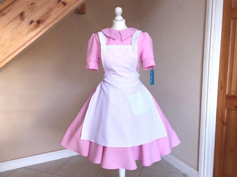 Classic nurse Costume Halloween Nurse pink dress