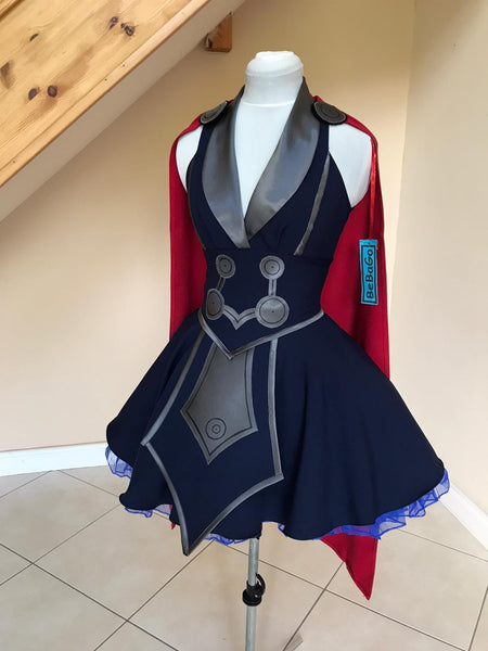 Armour Thunder Thor Dress Female armour dress Cosplay costume