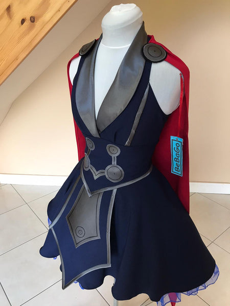 Armour Thunder Thor Dress Female armour dress Cosplay costume