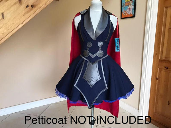 Armour Thunder Thor Dress Female armour dress Cosplay costume