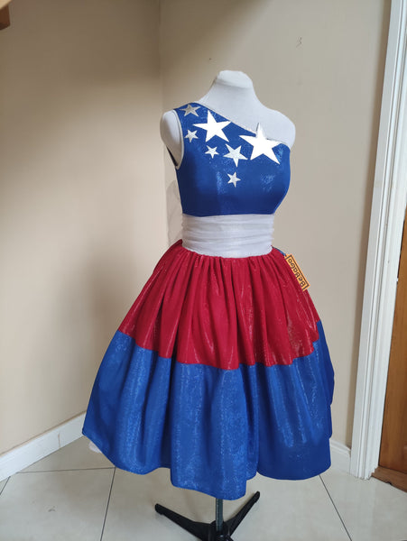 Patriotic dress 4th of July costume,Pageant Cosplay Costume