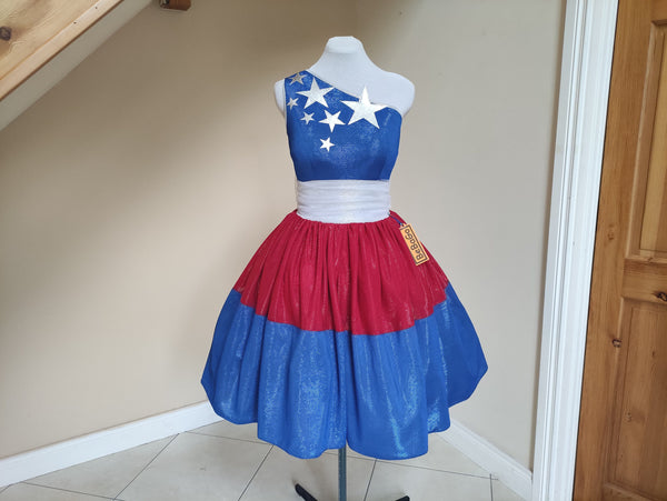 Patriotic dress 4th of July costume,Pageant Cosplay Costume