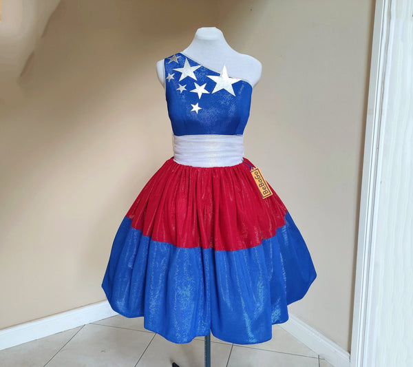 Patriotic dress 4th of July costume,Pageant Cosplay Costume