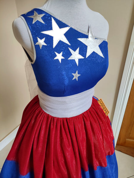 Patriotic dress 4th of July costume,Pageant Cosplay Costume