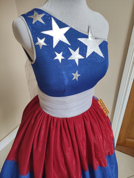 Patriotic dress 4th of July costume,Pageant Cosplay Costume