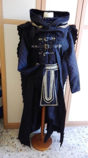 Livery jacket larp grv role playing costume night watchman full fantasy costume warrior gambeson pants