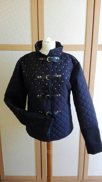 Livery jacket larp grv role playing costume night watchman full fantasy costume warrior gambeson pants