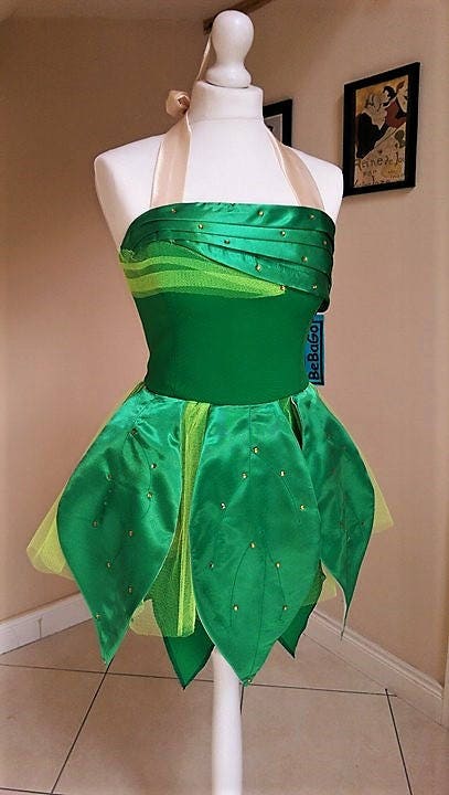 Green fairy Tinkerbell dress cosplay costume Green Fairy Adult Hallowe –  Cosplayrr