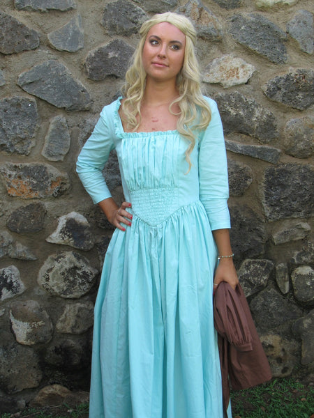 Gown Work Dress Apron for Girls Teens Adults 2 Pc Cinderella 2015 Princess Costume