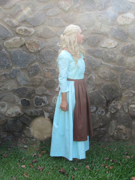 Gown Work Dress Apron for Girls Teens Adults 2 Pc Cinderella 2015 Princess Costume