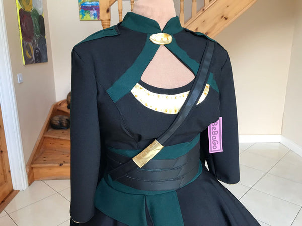 Female Loki Inspired Dress Cosplay Costume