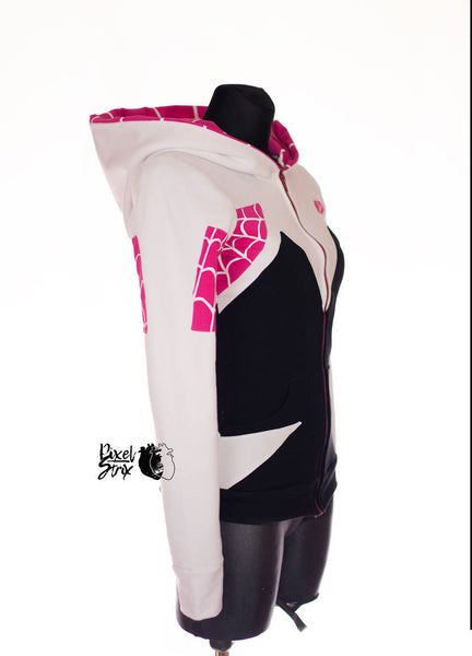 Pink spider comics animation  cartoon Female cosplay hoodie