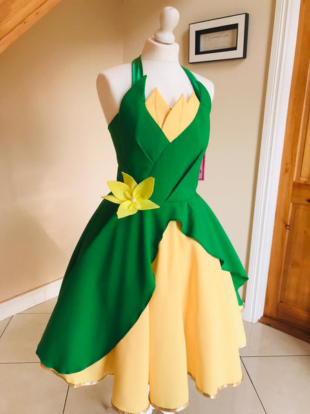 Princess Costume Tiana Cosplay Dress Cosplay Costume