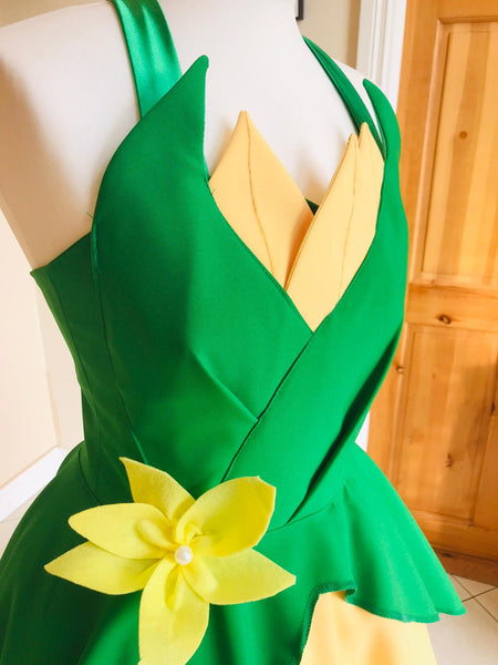 Princess Costume Tiana Cosplay Dress Cosplay Costume