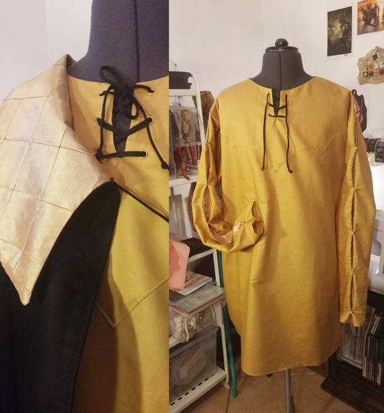 Ready to wear Larp set for gentlemen READY FOR SHIPPING Tunic short cloak