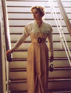 Delightful Dress Velvet dress Titanic dress Belle Epoque Edwardian Dress ROSE DEWITT BUKATER yellow dress titanic strolling dress