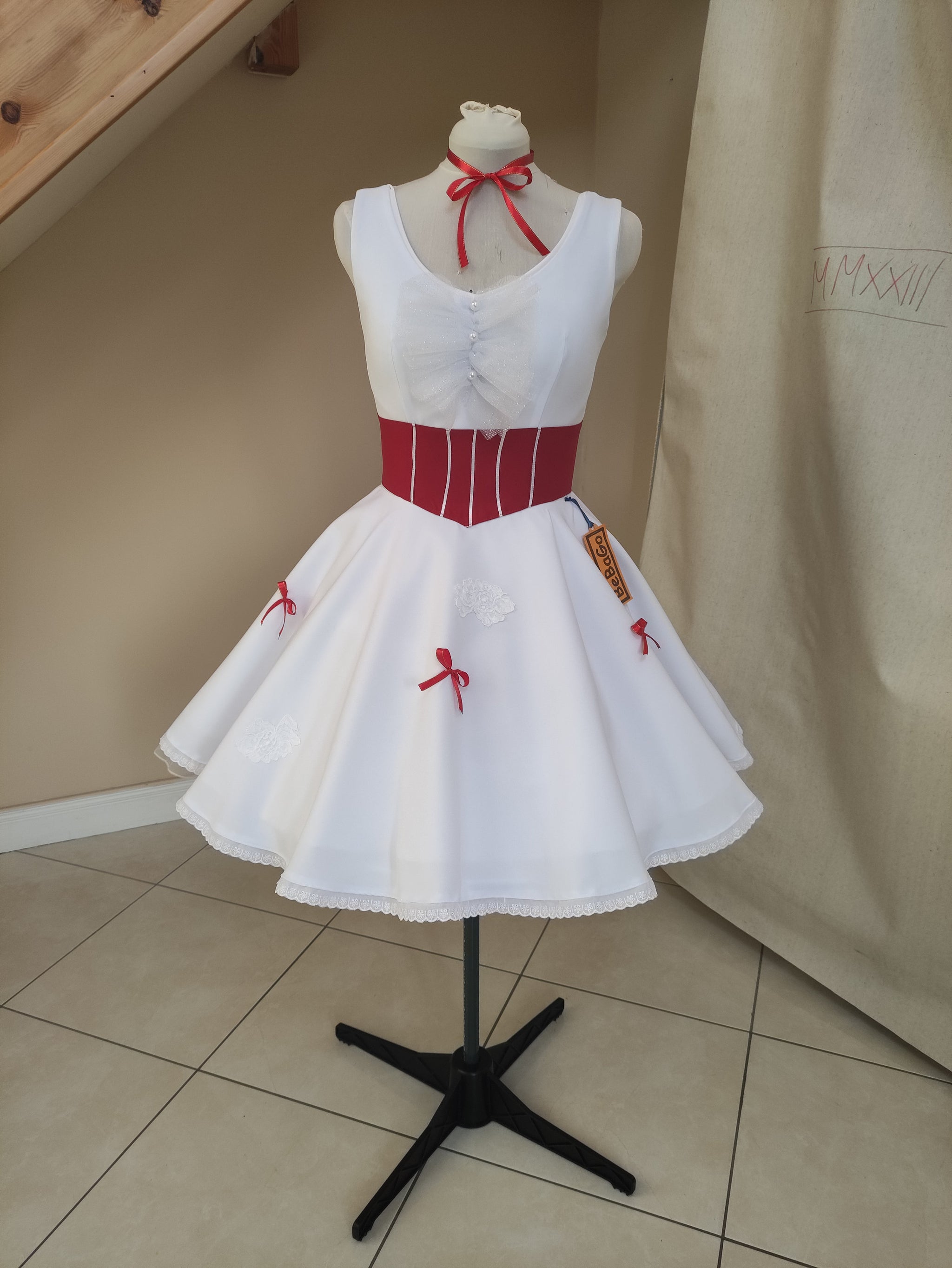 Mary Poppins White Holiday Dress Cosplay Costume – Cosplayrr Mary Poppins White Holiday Dress Cosplay Costume – Cosplayrr