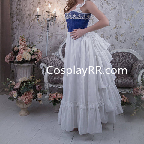 Victorian Bustle Skirt Female Edwardian Steampunk Petticoat