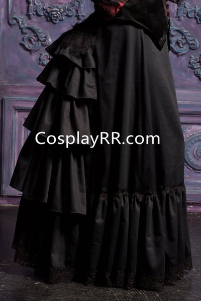 Victorian Bustle Skirt Female Edwardian Steampunk Petticoat