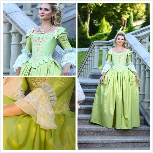 18th Century Marie Antoinette Dress Gown Cosplay Costume