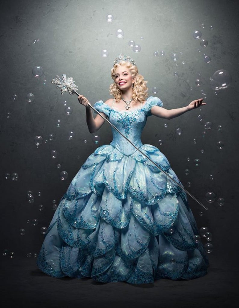 Adult Good Witch Glinda Dress Wicked Costume Wizard of Oz for Women