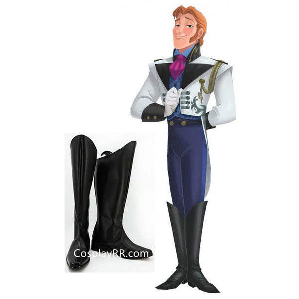 Prince Hans Boots Cosplay Shoes for Cheap