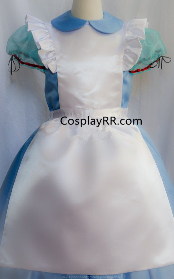 Alice in Wonderland Alice Costume with Apron Pinafore