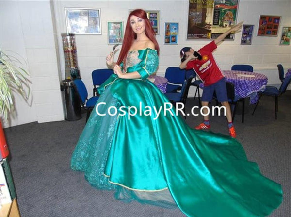 Princess Ariel Green Dress, Ariel Green Costume for Adult Plus Size