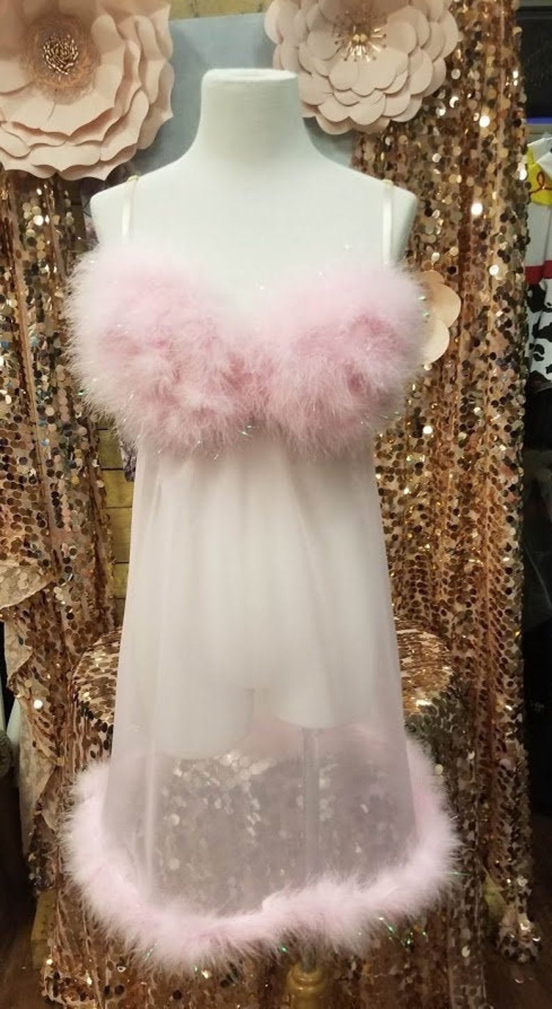 pink fembot dress Handmade