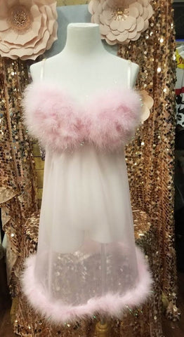 Austin powers Movie - Kendall Jenner Fembot Costume Pink Dress with Gloves