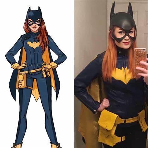 Batgirl costume female bodysuit with cloak plus size for sale