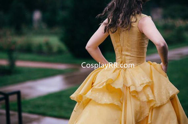 Beauty and the Beast Belle Dress Cosplay Costume 2017 Live Action Movie