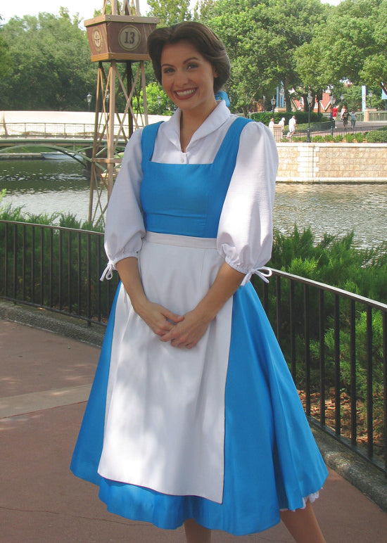 Beauty and the Beast Womens Belle Blue Dress Costume Plus Size