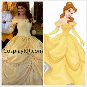 open lace back dress Princess Belle Dress Party Version Costume for Adult Cosplayrr open lace back dress Princess Belle Dress Party Version Costume for Adult Cosplayrr