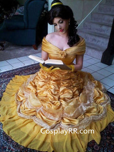 Princess Belle Dress Beauty and the Beast Costume