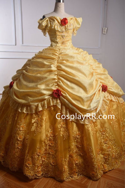 Princess Belle Costume, Princess Belle Dress Beauty and the Beast