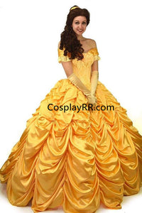 Princess Belle Dress Cosplay Costume Plus Size