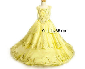 Belle Dress Beauty and the Beast 2017 Belle Costume Gown for Girl Adult Plus Size