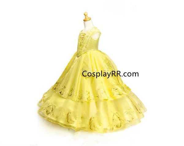Belle Dress Beauty and the Beast 2017 Belle Costume Gown for Girl Adult Plus Size