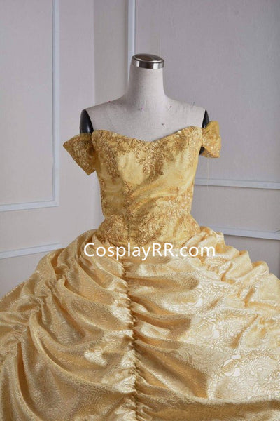 Belle Dress Ball Gown Cosplay Costume for Adults