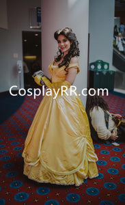 Belle dress yellow costume for adults plus size – Cosplayrr Belle dress yellow costume for adults plus size – Cosplayrr