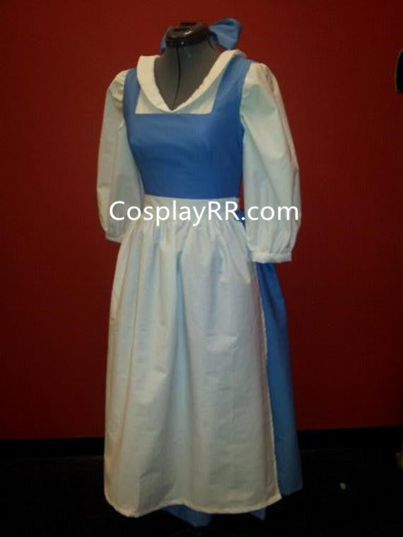 Princess Belle Provincial Blue Dress Cosplay Costume Cosplayrr Princess Belle Provincial Blue Dress Cosplay Costume Cosplayrr