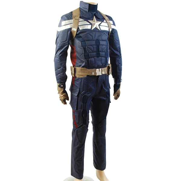 Captain America 2 The Winter Soldier Steve Rogers Costume Uniform Outfit