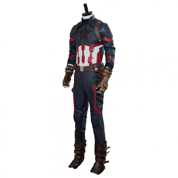 Captain America Steven Rogers Outfit Suit Uniform Cosplay Costume