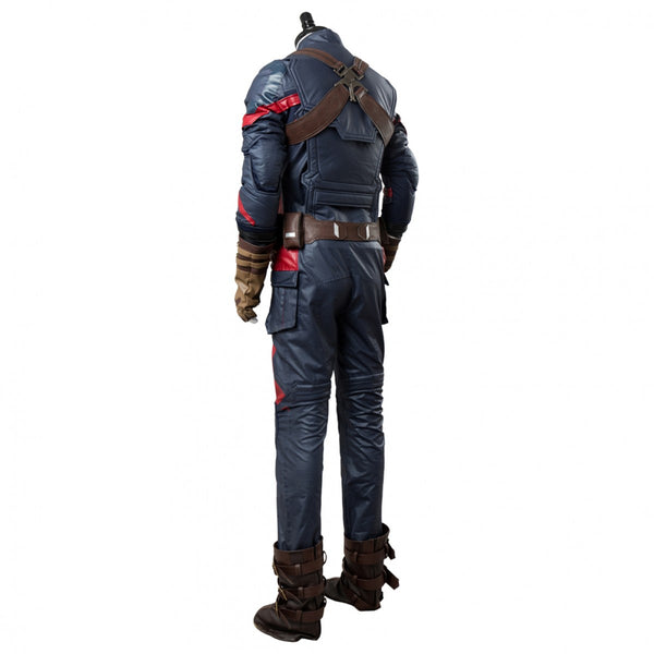 Captain America Steven Rogers Outfit Suit Uniform Cosplay Costume
