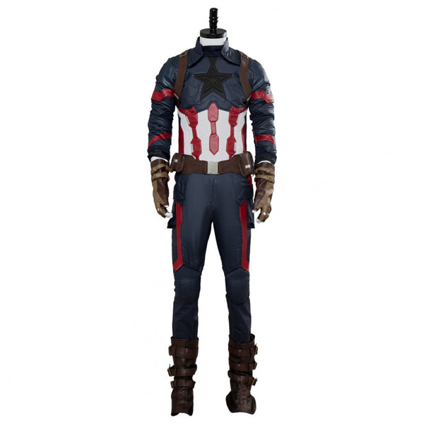 Captain America Steven Rogers Outfit Suit Uniform Cosplay Costume