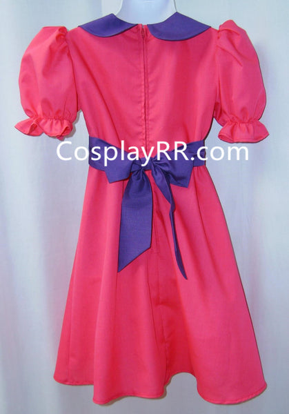 Child's Princess Bubblegum costume Crown cosplay dress outfits