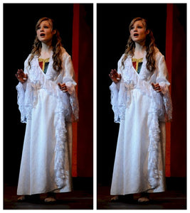 phantom of the opera christine white dress Daae Think Me Dress, Christine Daae inspired CoserZ Christine Daae costume phantom of