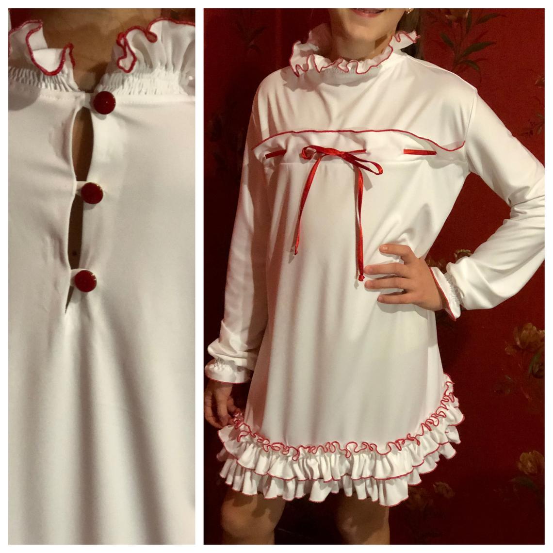 Christmas nightgown pajamas Christmas Santa Claus costume